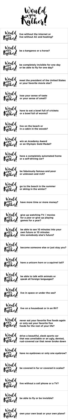 phone would you rather questions Writing Prompts, Leadership, Would You Rather Questions, Would You Rather, Getting To Know You, Family Quiz, Podcast Topics, Breakers, Couple Questions