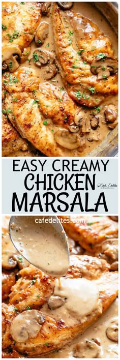 516 best healthy comfort food images on pinterest eating clean chicken marsala in a thick and creamy mushroom sauce rivals any restaurant one of the most sought after dishes served in restaurants is super fast and easy