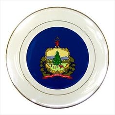 New Hampshire Porcelain Plate w/ Display Stand - American Home ... New Hampshire Porcelain Plate w/ Display Stand - American Home ...