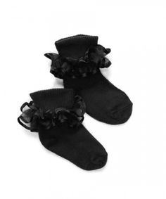 Jefferies Socks Big Eyelet Turn Cuff//Fancy Lace Girls Socks 3 Pack