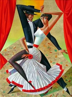 Tango (Por Georgy Kurasov) Cubist Artists, Cubism Art, Arte Pop, Scrapbooking Image, Henri Matisse, Fine Art