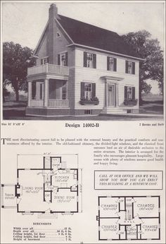 4 square house plan, 2 story 1920s Vintage house plan. Artistic ... 4 square house plan, 2 story 1920s Vintage house plan. Artistic ...