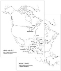 north american capital cities map