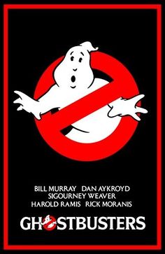 GHOST BUSTERS IMAGE ON WHITE COLLECTOR MARBLE