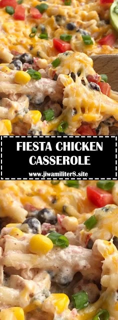 FIESTA CHICKEN CASSEROLE - #recipes