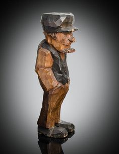 Tomato Man Sculpture Funny Fantasy Folk Art Figurine