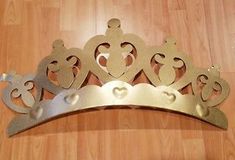 26 X14 Pink Metal Crown Wall Decor Over The Bed Princess Room 26 X14 Pink Metal Crown Wall Decor