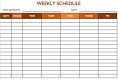 free monthly work schedule template weekly employee 8 hour shift