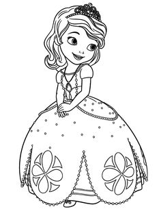 sofia the first coloring page