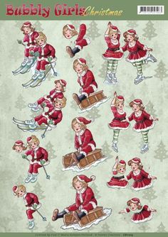 CELEBRATING CHRISTMAS-DECS YVONNE/'S 3D PUSH OUT DECOUPAGE FOR CARDS /& CRAFTS