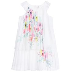 Deux Par Deux Summer Talk White Flared Tunic