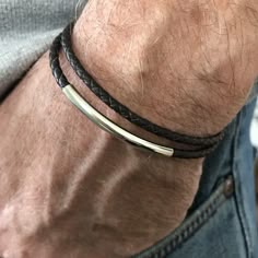 Salvaged-Brown Leather Cuff Bracelet Modern Boho Jewelry Adjustable Length Handmade Leather Jewelry Message Bracelet Inspirational