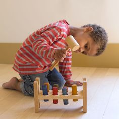 natural toys wooden peg animals toddler toys emergent toy Pond Adventures wooden peg people preschool toys