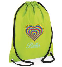 IMOJI HEART PERSONALISED GYM//DANCE//SWIMMING//P.E.//YOGA BAG