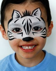 zebre Maquillage Enfant Facile, Maquillage Animaux, Maquillage Kermesse, Maquillage Halloween Enfant,