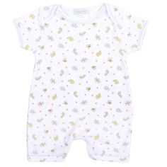 Magnolia Baby Baby Boy Little Whales Applique Short Pajamas Blue