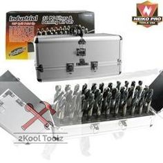 33 PC LARGE SIZE SIZED STEEL METAL SILVER AND DEMING TOOL DRILL BIT SET DEMMING