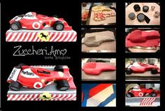 Pin By Konul Jafarova On B Cake Car Cakes And Ferrari Formula 1 Car Cake Tutorial By Love Sugar Cakes Artistische
