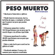 ejercicios para femoral y gluteos