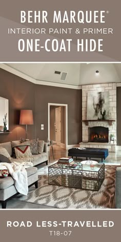 105 Best Behr 2018 Color Trends Images On Pinterest In This Southwestern Style Living Room Feels Warm And Cozy Thanks To The Neutral Beige Hue Of Road Less Travelled By Behr Paint Marquee Interior