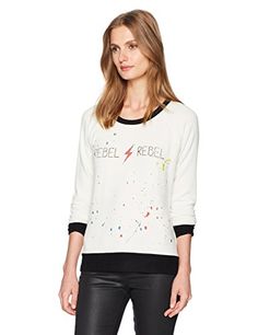 Pivaconis Womens Casual Printed Crewneck Long Sleeve Top Pullover Sweatshirts Gray X-Small