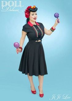 Dancing Days Vintage Rockabilly Retro 50er Rock Tellerrock Di Di Swing Burgunder
