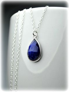 OdrillionGems Natural Raw Blue Sapphire Gemstone Beads Bar Necklace Healing Crystals Rhodium Plated 925 Sterling Silver Women Jewelry September Birthstone Gift for Graduation Day OdrillionGems Natural Raw Blue Sapphire Gemstone Beads Bar Necklace Healing Crystals Rhodium Plated 925 Sterling Silver Women Jewelry September Birthstone Gift for Graduation Day