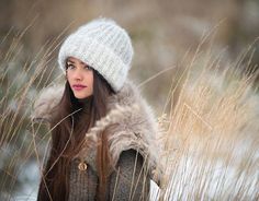 WEBSTA @confeta3 Меланжевый кашемир и молочный кид-мохер на шелке. Теплая и нежная малышка на голову 56-58. ❌