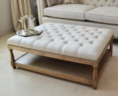 diy ottoman out of a coffee table !! | home decorating | pinterest diy ottoman out of a coffee table !! | home decorating | pinterest