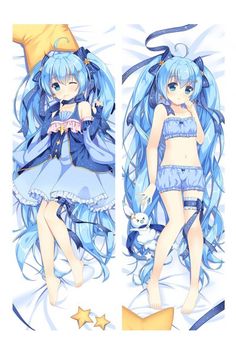 Anime Vocaloid Snow Hatsune Miku Snow Dakimakura Pillow Case Cover