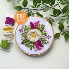 Dreamy Windmill and Pink Flowers Counted Cross StitchDigital FileInstant DownloadPDF File