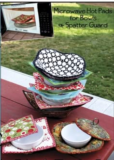 A Potholder For Microwavable Bowls What Cute Way To Prevent Hot Bowl Pad Pattern
