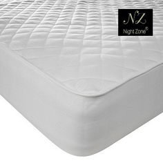Slumberdown Fresh and Healthy Mattress Protector single Twin White White with Pillow Protector 2 Pack Cotton