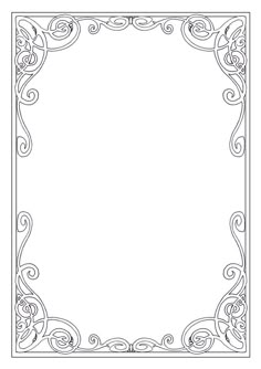free vintage clip art images calligraphic frames and borders