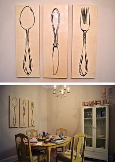 Knife Fork Spoon Wall Art Knife Fork Spoon Wall Art