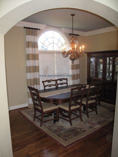 I Have Very Tall Ceilings In My Dining Room And Love A Crisp Horizontal Stripe So Pieced Together Inch Strips Of Linen Tan Off White To Make These I Have Very Tall Ceilings In My Dining Room And Love A Crisp Horizontal Stripe So Pieced Together Inch Strips Of Linen Tan Off White To Make These