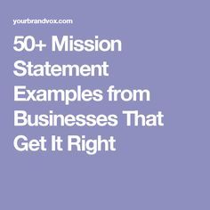 personal mission statement template