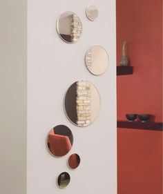 10 Best Circle Mirrors Images On Pinterest Round Mirrors On Wall Zoe Circle Mirror Set Apartment Therapy