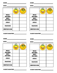 99 best behavior charts