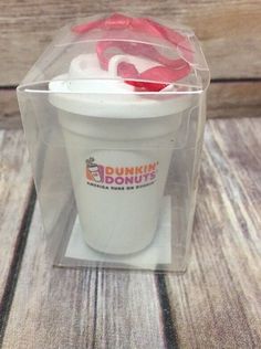 new dunkin donuts ornament sprinkles cup munchkins elf snow globe dunkin donuts christmas ornaments