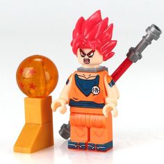 DRAGON BALL vegeta SS 1minifigure lego Custom PAD UV Printed BRICK minifigure