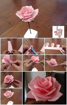 Easy To Follow Step By Instructions Making These Beautiful Looking Flowers Paper Easy To Follow Step By Instructions Making These Beautiful Looking Flowers Paper