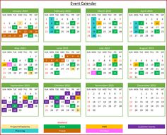 create a yearly calendar