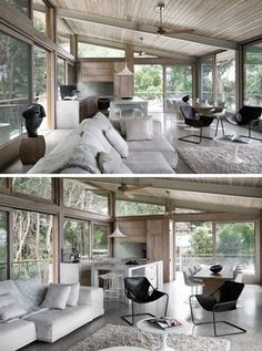 11 Best Atlanta Lofts Images Attic Loft Apartments The Living Room Of This Modern House Opens To Open Plan Dining And Kitchen