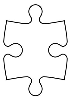 Giant Blank Puzzle Pieces Invitation Templates Autism Coloring Page Puzzle Piece Picture Free Sheets To Print And Images For Schools Education Teaching