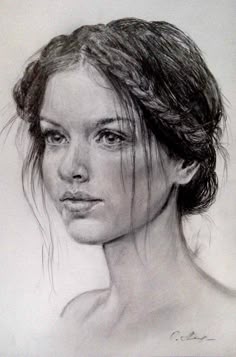 портрет. рисунок карандашом. мои рисунки.