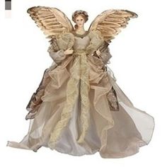 Roman 165 Celebration Gold And Brown Angel Christmas Tree Topper Roman 165 Celebration Gold And Brown Angel Christmas Tree Topper