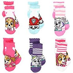 PAW Patrol Boys Dog Faces 3-Pack Crew Socks