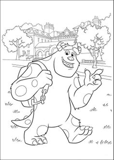 Coloring Page Monsters University