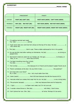 modal verbs degrees of certainty exercises modal verbs degrees of certainty exercises